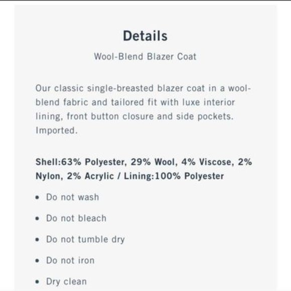 Abercrombie & Fitch Plaid Wool Blazer - Picture 6 of 6